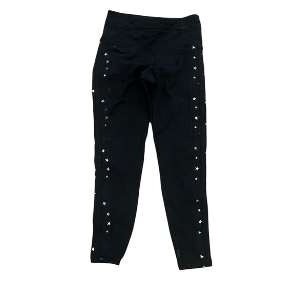 Nancy Rose Performance Black Star Foil Print Leggings - Picture 1 of 6
